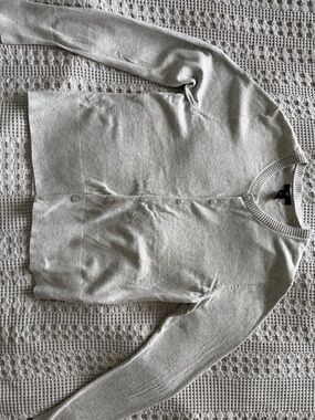 Gap Light Gray Button-Up Cardigan